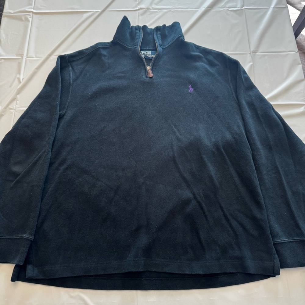 Polo by Ralph Lauren Black Zip Up Sweater